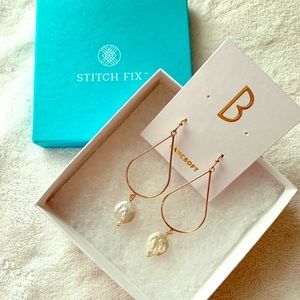 Bancroft Cassidy Pearl Drop earrings NIB